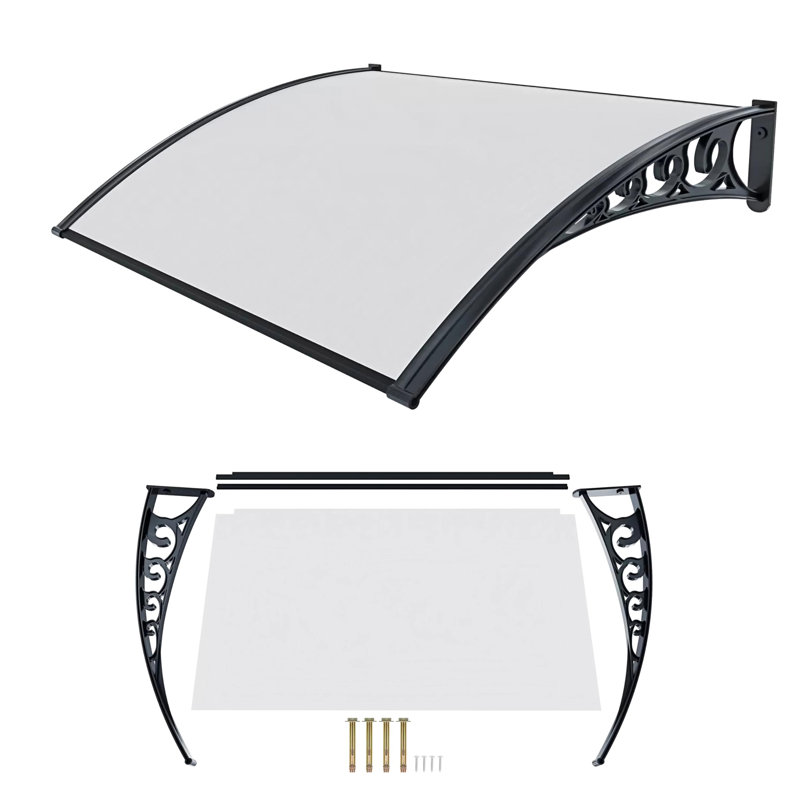 Pensilina/tettoia modulabile in policarbonato