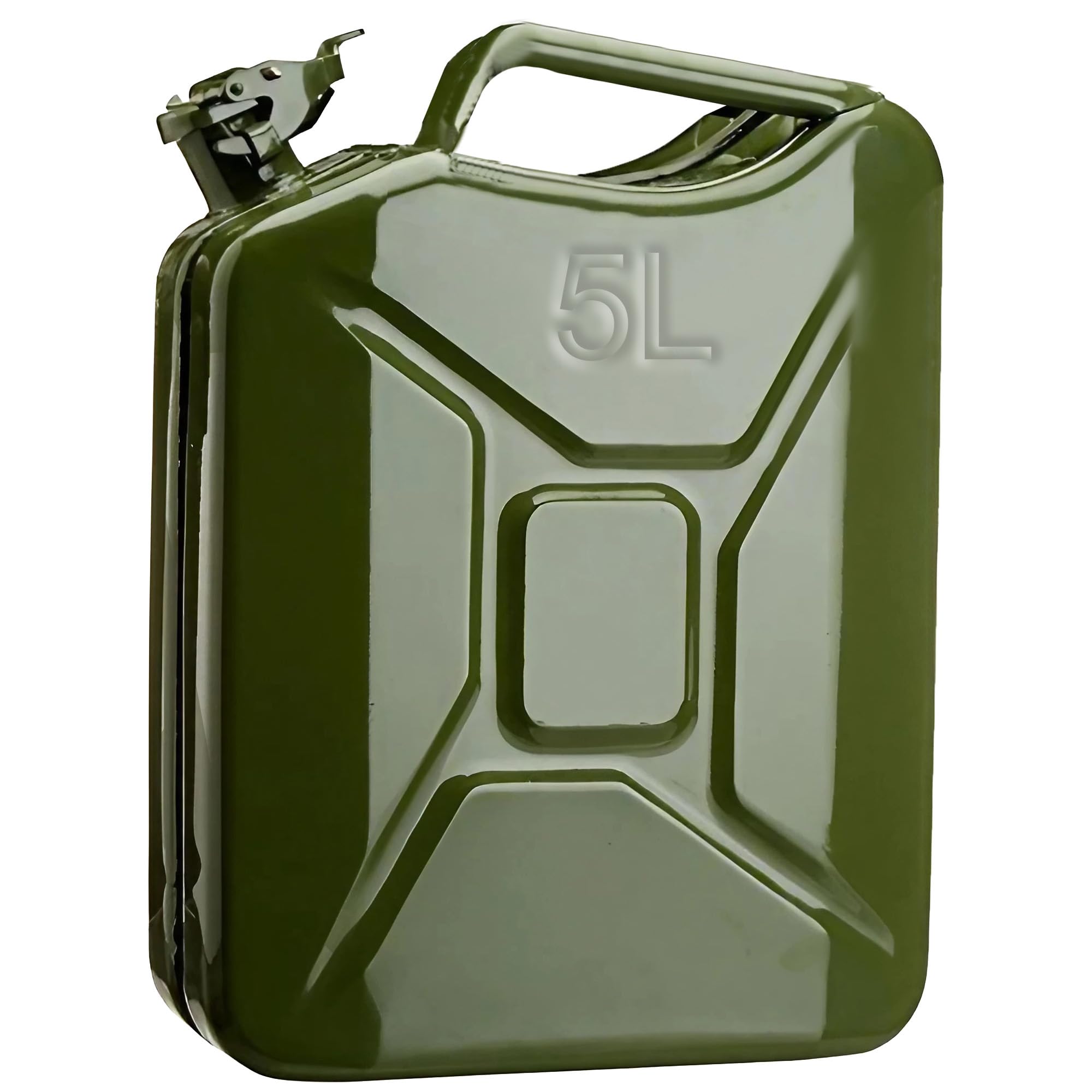 Tanica per benzina in metallo (verde militare)